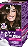 Schwarzkopf Perfect Mousse Permanente Schaumcoloration, 500 Mittelbraun Stufe 3, 3er Pack (3 x 93 ml)