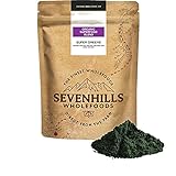 Sevenhills Wholefoods Super Grün Superfood-Mischung Pulver Bio 200g, Mit Spirulina, Chlorella, Weizengras & Gersteng