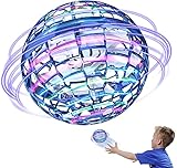 Milu deer Fliegender Ballspielzeug, Infrarotsensor 360 ° Fliegender Spinner, Gyroskopisches Fluggerät Kann kreativen Kinder für kreative Kinder im Innen- und Außenspielzeug (Color : Blue)