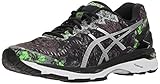 ASICS Herren Gel-Kayano 23 Laufschuh, Schwarz (Schwarz/Silber/Grün Gecko), 49 EU