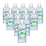 Softlan Weichspüler Leinenblüte 12 x 650ml - pflanzenbasierte Wäschepflege für verwöhnend weiche Wäsche und einen langanhaltenden D