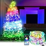 Dantazz LED Lichterkette USB Lichterkette mit Timer Bluetooth Punktsteuerung 29 Modi IP65 Wasserdicht LED Lichterketten für Zimmer Party Hochzeit Weihnachten Innen Außen Dekoration (B, 10m)