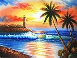 5D Diamant Mosaik Sonnenuntergang Hand Diamant Malerei Landschaft Meer Kreuzstich Kits Stickerei Verkauf Wohnkultur A4 60x80