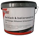 10 Liter Dachlack Isolieranstich Schutzanstrich auf Bitumenb