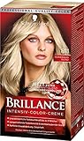 SCHWARZKOPF BRILLANCE Intensiv-Color-Creme 811 Scandinavia Blond Stufe 3, mit extra Diamant-Glanz-Nachbehandlung, 3er Pack (3 x 143 ml)