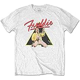 Queen 'Freddie Mercury Traingle' (White) T-Shirt (xx-Large)