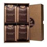 VietBeans Probierset - Vier spannende Kaffeesorten für Kaffeeliebhaber - Geschenkset - 4 Exklusive Kaffeespezialitäten - Kaffeegeschenk - Probierpaket ganze Kaffeeb