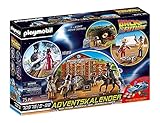 PLAYMOBIL Adventskalender 2021 - 70576 Back To The Future III mit Sammelfiguren, Diorama und Zubehörteilen der Science-Fiction-Triologie, 75-teilig, Ab 5 J