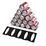 webake Flaschenhalter Flaschenablage Flaschenregal 2 Stück für Kühlschrank aus Silikon Stapelhilfe für Flaschen und Dosen Stapeln Stapel-Matte, hältet 15 F