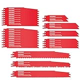 Säbelsägeblätter, HYCHIKA 32PCS zum Schneiden von Metall und Holz mit Org