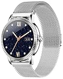 jpantech Smartwatch,1.57 Zoll Touchscreen Fitness Armbanduhr, Fitness Tracker mit Pulsuhr, IP68 Wasserdicht Sportuhr mit Schrittzähler Schlafmonitor, Smart Watch für Damen Herren für Android iOS