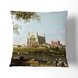 Eton College by Giovanni Canaletto Kissen und Bezug Sofa Stuhl Wurfkissen, 40 x 40