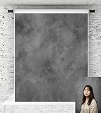 KateHome PHOTOSTUDIOS 1,5x2,2m Grau Abstrakt Fotografie Hintergrund Grau Textur Photo Background Portrait Rücken S