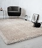 the carpet Willow Langflor, Hochflor Teppich, Wohnzimmer, Schlafzimmer, Modern, Weich, Matt, Einfarbig, Unifarben, Beige 160 x 230