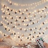 2 Stück LED Lichterkette, 120LED 12M / 40Ft 8 Modi USB lichterkette außen/innen Wasserdichte mit Fernbedienung für Schlafzimmer, Hof, Party, Hochzeit, Weihnachten, DIY etc [warmweiß]