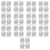 52 TENS-EMS Elektroden 4x4 cm | Wiederverwendbare Klebe-Elektroden-Pads für Elektrostimulatoren - im Vorratspack | Ideal für nahezu alle Körperbereiche | Zertifiziertes Medizinprodukt - ax