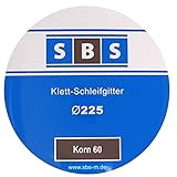 SBS Schleifgitter | Ø225 mm | Korn 60 | 25 Stück | für Langhalsschleifer Korn wählb