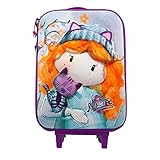 Forever Ninette Cute-Soft 3D Trolley-Koffer, Mehrfarbig