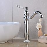 360° Retro Badarmatur Nostalgie Wasserhahn YUNRUX Waschbecken Wasserhahn Einhebel Mischbatterie Waschtisch Armatur Waschtischarmatur Wasschbecken Einhandmischer Bad Faucet Wannen Armatur Badew