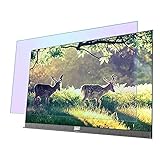 GFSD 27-75 Zoll HD/Matt-TV-Displayschutzfolie, Anti-UV-Blaulicht Anti-Kratzer Blaulichtunterdrückungsrate 30,1%, Passend for LCD, LED, 4k OLED, Anpassb