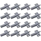 Möbeltürdämpfer Möbel Dämpfer und Softclose Dämpfer Graue Schranktür Dämpfer Tür dämpfer Set Weichen Quiet Close Closer Soft-Close Türdämpfer Dämpfer Hochfestes für Küchenschrank/Schrank (20 Stück)