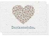 Dankeskarten - Dankeschön, Danksagung nach Hochzeit, Geburtstag, Konfirmation u.v.m. : 20 Karten mit 20 Umschläg