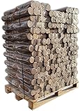 1000kg Premium Holzbriketts Nestro Hartholz Briketts aus Buche & Eiche Kamin Ofen Heiz Brikett Brennholz Heizbrikett 100 x 10kg / 1000kg Palette ersetzt ca. 4-5 Ster Hartholz Energie Kienb