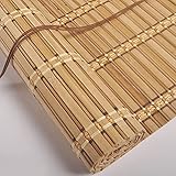 Retro-Bambus-Rollo, 70% Verdunkelung Aus Natürlichem Bambus, UV-Schutz, Sonnenschirme Für Drinnen/Draußen/Garten/Veranda,70x80cm/28x32