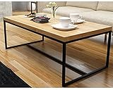 KLUDO.PL Moderner Couchtisch ERIN - Eiche Tischplatte - Minimalistischer Stil - Einfache Form - Keine Montage erforderlich - Made in Polen (120 cm x 64cm x 35cm)