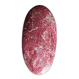 Natur Rosa Thulite Cabochon aus Norwegen Größe 30x15x5mm Schmuckkomponenten Ovaler Anhänger Stein AG-9801