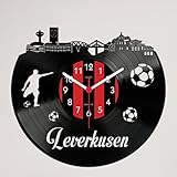 Gravinci Schallplatten-Wanduhr Leverkusen F