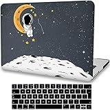 Gemütlicher Astronaut Laptop Hülle Kompatibel mit MacBook Air 13/13.3 Zoll Hülle(2017 2016 2015 2014 2013 2012 2011 2010 Release A1466 A1369),LYMGG Plastic Hartschale Hülle & T