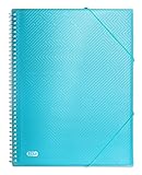 ELBA A4 Plastikspirale transluzent blau Sichtbuch mit 40 Plastikspirale Hü