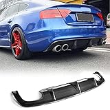 Hecklippendiffusor Untere StoßStange Lip Spoiler Body Kit, Auto Heckdiffusor Passt FüR Audi A5 B8 Sline S5 4Door 2013-2016