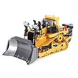 UJIKHSD Tracked RC Engineering Vehicle Teil Von Legierungsteilen Bulldozer Electric Wireless RC Gabelstapler 9-Kanal Sound Und Licht RC Auto Boy Spielzeugauto Kindergeburtstagsgeschenk