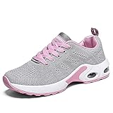 Damen Laufschuhe Mode Sport Sneakers für Walking, Wandern, Training, grau, 36.5 EU