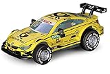 Darda 50394 - Darda Auto BMW M4 DTM Glock, Rennauto mit auswechselbaren Rückzugsmotor, Fahrzeug mit Aufziehmotor für Kinder ab 5 Jahre, Rückziehauto für Darda Rennb