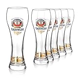 Original ERDINGER Weizenbierglas 0,5 l Set | 6 Weizenbiergläser 0,5 l | Ideale Weissbiergläser | ERDINGER Gläser als tolles Bier Geschenk