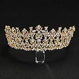 FAPROL Braut Krone, Damen Krone Haarschmuck, Musikalisches Drama Queen Barock Diadem, Feier Zarte Haarbänder G