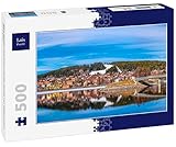 Lais Puzzle Blick auf die Insel Froso und die Skyline von Östersund in Schweden 500 T