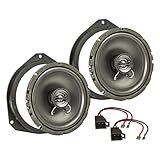 tomzz Audio 4039-006 Lautsprecher Einbau-Set kompatibel mit Opel Astra H Corsa D Corsa E 165mm Koaxial System TA16.5