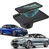 Kabelloses Autoladegerät 10W Qi Schnellladetelefon die Rückseite kabellosen Ladegeräts ist mit Wärmeableitungslöchern für BMW 3er F30/F31/F34/M3 2016 2017 2018/ 4er F32/F33/F36/M4 2018 2019 2020 2021