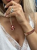 FABERGE Luxury Ruby Jewelry SET for Ladies Necklaces Set Bracelets for women FABERGE Egg Pendant Bracelet Necklace Set Adjustable 24K GOLD Gold chain Special Gifts for Daughter Sister Girlfriend 2CT