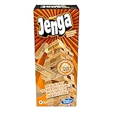 Hasbro A2120EU4 - Jenga Classic, Kinderspiel das die Reaktionsgeschwindigkeit fördert, ab 6 J