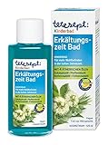 tetesept Kinderbad Erkältungszeit Bad –  Kinderbad für die kalte Jahreszeit mit 4 ätherischen Ölen – Wohltuender Badezusatz zur Entspannung und Durchwärmung – 1 x 125