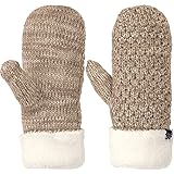 Jack Wolfskin Damen Highloft Knit Mitten Handschuhe, Beige, S