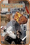 MacGyver Blechschild 20,3 x 30,5 cm Vintage Retro Man Cave Wanddek