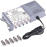 DUR-line DCS 552-16 Unicable-Multischalter für 32 Teilnehmer - Made in Germany - für Quattro oder 2X Wideband LNB - 2 x 16 SCR/DCSS User Bands - kaskadierbar [Digital, HDTV, FullHD, 4K, UHD]