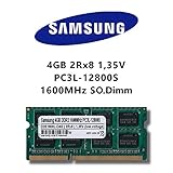 Samsung 4GB (1x 4GB) DDR3 1600MHz (PC3L 12800S) SO Dimm Low Voltage Notebook Laptop Arbeitsspeicher RAM Memory