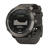 SUUNTO ss022226000 Herren Traverse Edelstahl schwarz Silikon Band Schwarz Zifferblatt Runde U